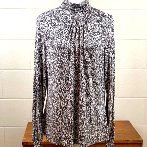 VICTOR ALFARO Mock Turtleneck Blouse size XL - Picture 2 of 11